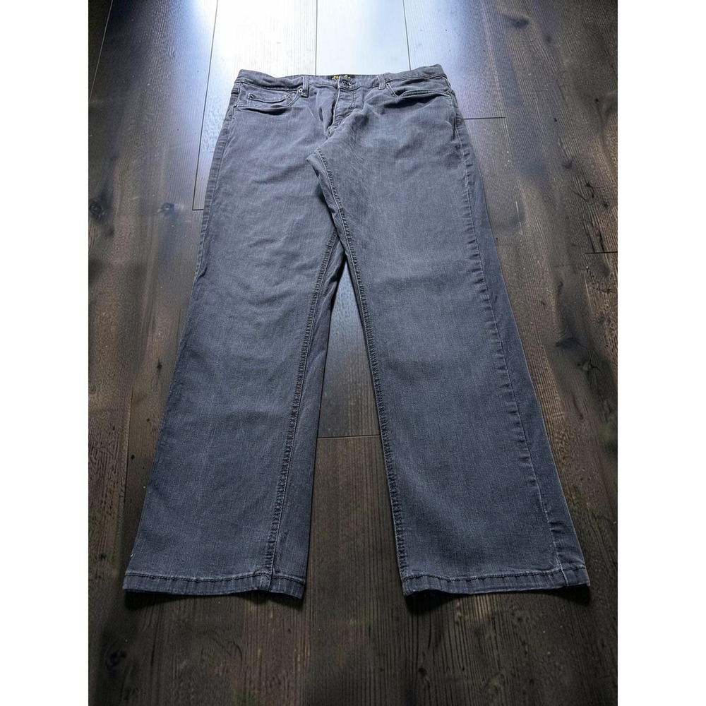 Urban Star Mens Charcoal Gray Straight Leg Stretch Jeans 36x32 Casual Minimalist
